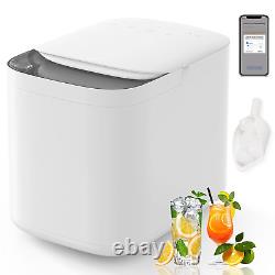 Countertop Ice Maker Machine with 2QT Water Tank-Make 33Lbs Ice a Day, Bullet Ice