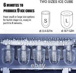 Countertop Ice Maker Portable Ice Making Machine with Self-clean Function -Bu