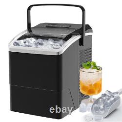 Countertop Nugget Ice Maker, Compact Ice Making Machine w Auto-Cleaning Function