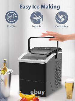 Countertop Nugget Ice Maker, Compact Ice Making Machine w Auto-Cleaning Function