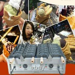 Electric 220V Open Mouth Taiyaki Maker Fryer Fish Making Machine 2plate/5 fish