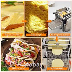 Electric Automatic Corn Tortilla Making Machine Mexican Chapati Tacos Maker 400W