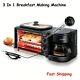 Electric Oven 3 In 1 Breakfast Making Machine Multifunction Drip Coffee Maker