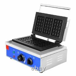 Electric Thermal Lattice Making Machine Household Commercial Waffle Maker 1550W