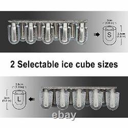 Euhomy Ice Maker Machine Countertop, Makes 26 lbs Ice in 24 hrs-Ice Cubes Ready
