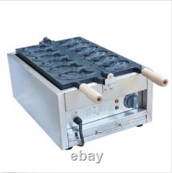 Fish Type Waffle Machine, ElectricTaiyaki Making Maker Fryer 3KWY