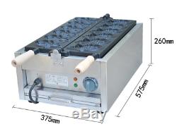 Fish Type Waffle Machine, ElectricTaiyaki Making Maker Fryer 3KW