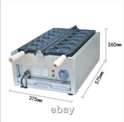 Fish Type Waffle Machine, ElectricTaiyaki Making Maker Fryer 3KW 6 holes M