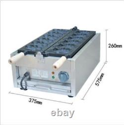 Fish Type Waffle Machine, ElectricTaiyaki Making Maker Fryer 3KW 6 holes a