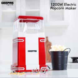 Geepas 1200W Electric Popcorn Maker Machine Makes Hot, Fresh, Healthy