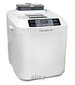 HomeCraft HCPBMAD2WH Bread Maker with Auto Fruit & Nut Dispenser Makes 2 Lb