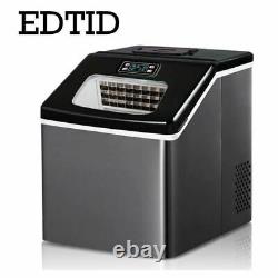 Household Commercial Small Ice Making Machine 120W For Cafe Juice Bar Ice Maker
