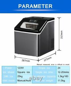 Household Commercial Small Ice Making Machine 120W For Cafe Juice Bar Ice Maker