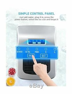IKICH Ice Maker Machine Counter Top Home, Ice Cubes Ready in 6 Mins, Make 26