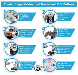 INEX Button Maker badge making machine heavy duty circle punch press 2.25 2-1/4