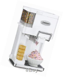 Ice Cream Maker Machine, Making Snacks, ICE-45 Mix It In Soft Serve, Bowl, White