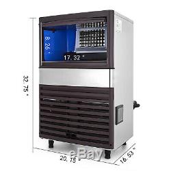 Ice Cube Making Machine Commercial Ice Maker 45KG/100LBS Per 24H Auto Clean