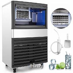 Ice Cube Making Machine Commercial Ice Maker 45kg/100lbs Per 24h Auto Clean