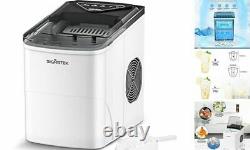 Ice Maker Machine Self-Cleaning, Countertop Portable, Quick Ice Making, 9 Ice