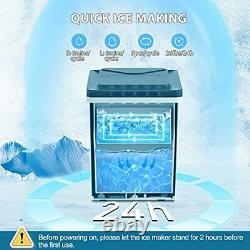 Ice Maker Machine Self-Cleaning, Countertop Portable, Quick Ice Making, 9 Ice
