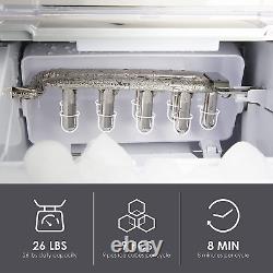 Ice Maker Portable Countertop Ice Maker 6Mins Fast Ice Making Machine New