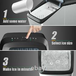 Ice Maker Portable Ice Cube Making Machine 15KG/24H Home Office Bar UK