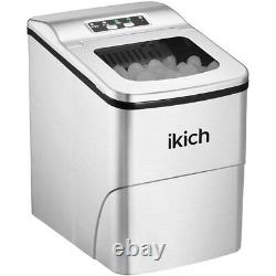 Ikich Portable Ice Maker Machine for Countertop, Ice Cubes Ready in 6 Mins, Make