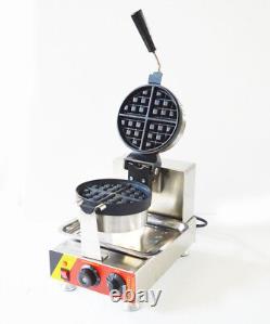 Intbuying Nonstick 110V Electric Rotated Waffle Maker Making Machine