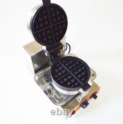 Intbuying Nonstick 110V Electric Rotated Waffle Maker Making Machine