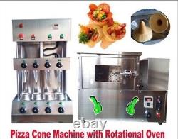 Maker With Rotational Pizza Oven Commercial Pizza Cone Forming Making Machine ek