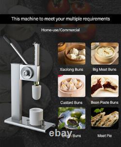 Manual Stuffed Bun Maker Chinese Baozi Machine With 3 Forming Dough Molds