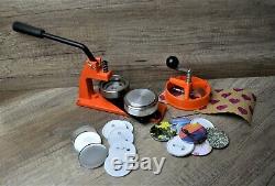 Micro Badge Maker Making Machine 100 Badges, circle cutter and 58mm die