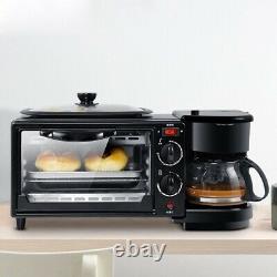 Multifunction Electric Breakfast Making Machine Coffee Maker with Glass Carafe