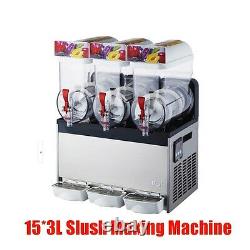 NEW Commercial 3 Tank Frozen Drink Slush Slushy Making Machine Smoothie Maker