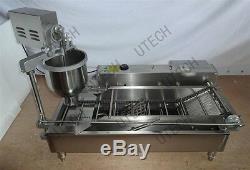 New CE approved Commercial Automatic donut fryer/maker making machine, 3 Set Mold