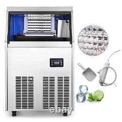 New Commercial Ice Maker Auto Clear Cube Ice Making Machine 90-100 lbs 110V