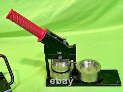 Nice 2-1/4 Tecre Button Making Kit Machine Maker Model 225 with Circle Punch 2625