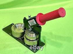Nice 2-1/4 Tecre Button Making Kit Machine Maker Model 225 with Circle Punch 2625