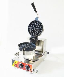 Nonstick 110V Electric Rotated Waffle Maker Machine Waffle Making Machine