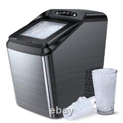 Nugget Ice Maker for Countertop Makes 26 lbs Pebble per Day Sonic Machine Cru