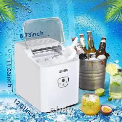 OSTBA Ice Maker Machine Counter Top, Make 26 lbs 24 Hrs, Portable Cube