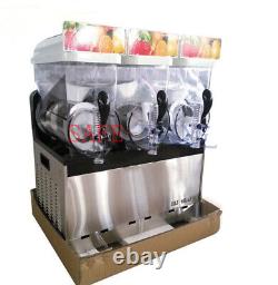 One New 3 Tank Frozen Drink Slush Slushy Making Machine Smoothie Maker