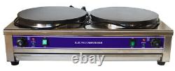 Openbox Electric Griddles Double Crepe Maker Non-Stick Pancake Making Machine