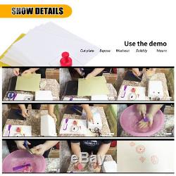 Photopolymer Plate Rubber Stamp Seal Making Maker Machine