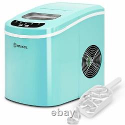 Portable Compact Electric Ice Maker Making Machine Mini Cube 26lb/Day Mint Green