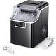 Portable Crushed Ice Maker Machine Countertop 44lbs/24h With Scoop Self-cleaning