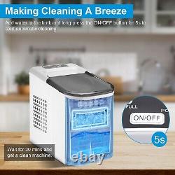 Portable Ice Maker Machine Electric Countertop Self-cleaning Ice Making Machine