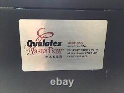Qualatex Master Bow Maker 4000 Machine USA Ribbon Bow Making Crafting
