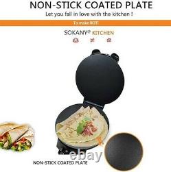 Roti Maker Nonstick Electric Factory Roti Making Machine for Home Use Cooker NEW