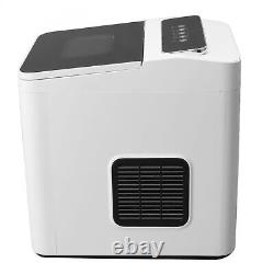 Small Desktop Ice Maker White ABS Portable Countertop Ice Making Machine SP